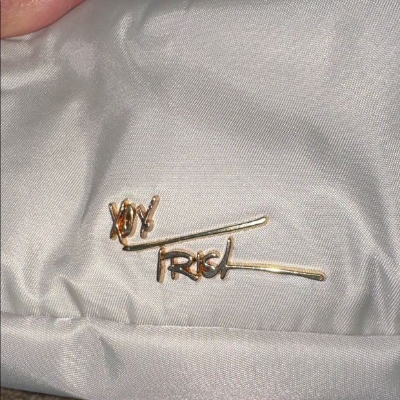 Trish McEvoy light taupe Double-Zip Cosmetic Bag - Picture 3 of 10